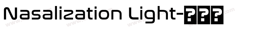 Nasalization Light字体转换